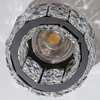 Okrągła lampa podstropowa Ester AZ4176 crystal do salonu czarna