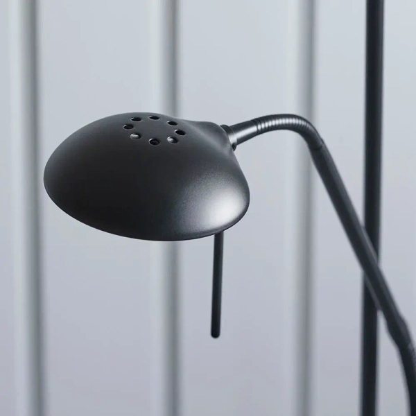 Podłogowa lampa do salonu Rome 107738 regulowana czarna