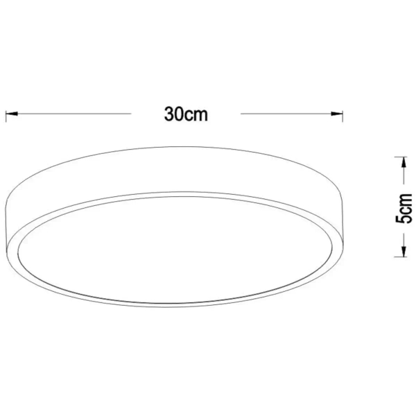 Plafon UNAR 79185/30/30 Lucide LED 18W 2700K do salonu czarna