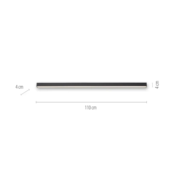 Podłużna lampa sufitowa PURE-LINES grafitowa 6021-13 1xLED 18W CCT na pilot