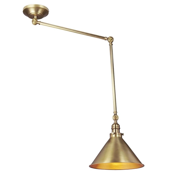 Loftowa LAMPA sufitowa PROVENCE PV-GWP-AB Elstead metalowa OPRAWA industrialna mosiądz