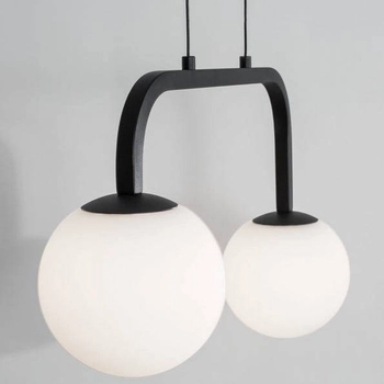 Loftowa LAMPA wisząca UBEDA LE41804 Luces Exclusivas modernistyczna OPRAWA szklane kule LED 16W 3200K zwis biały czarny