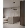 Wisząca lampa do jadalni CORVETA LE45427 LED 17W 3000K czarna