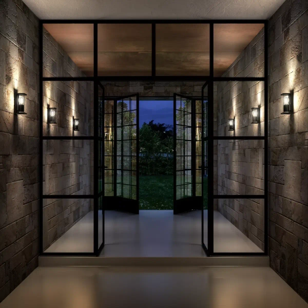 Ściemniany kinkiet CLAIRE 27885/01/30 Lucide IP54 tarasowy antracyt