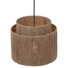 Wisząca lampa boho SMILLA 366800136 nad wyspę juta boho beżowa czarna