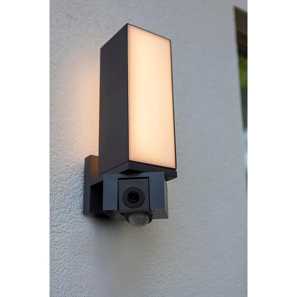 Lampa elewacyjna z kamerą Cuba 5193812118 LED 17,3W 2700-6500K IP44 szara