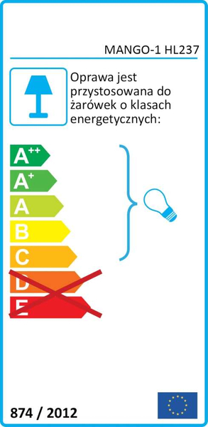 Elewacyjna LAMPA ścienna BINGO MANGO-1 HL237 01146 Ideus zewnętrzna OPRAWA półokrągła kinkiet przyścienny outdoor IP44 satyna bia