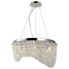 Sypialniana lampa wisząca Carmen glamour crystal chrom