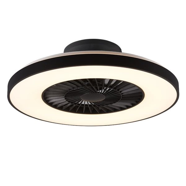 Okrągły lampowentylator sufitowy HALMSTAD R62672132 RL Light LED 40W 3000-6500K czarny
