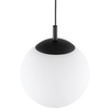 Lampa wisząca nad wyspę Esme 5670 bubble zwis ball biała czarna