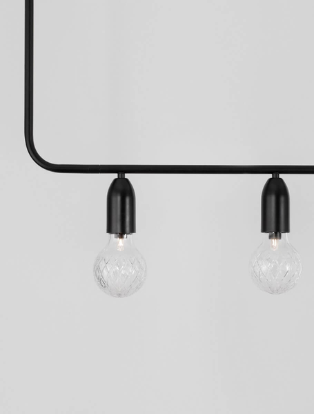 Wielopunktowa lampa wisząca BANI LE42716 przezroczysta czarna