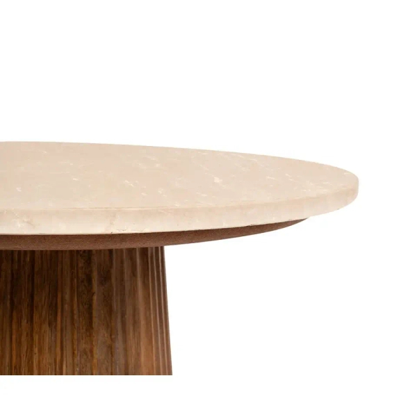 Stolik kawowy ARGENTINA MM001501100337 brązowy beżowy drewno 50cm
