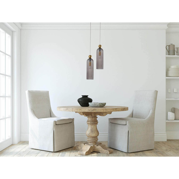 Wisząca lampa Piega LP-939/1P smoked podłużny dymiony zwis nad wyspę kuchenną