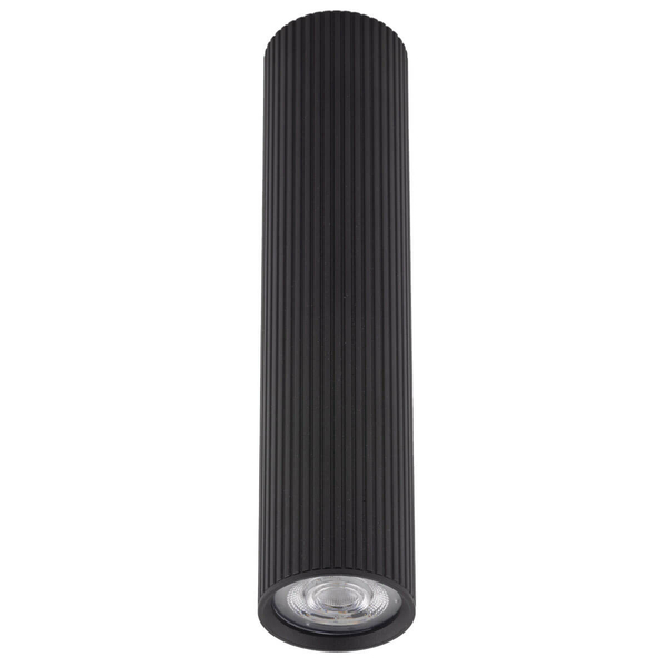 Nasufitowa lampa do jadalni Tune 10026 podłużna tubka czarna