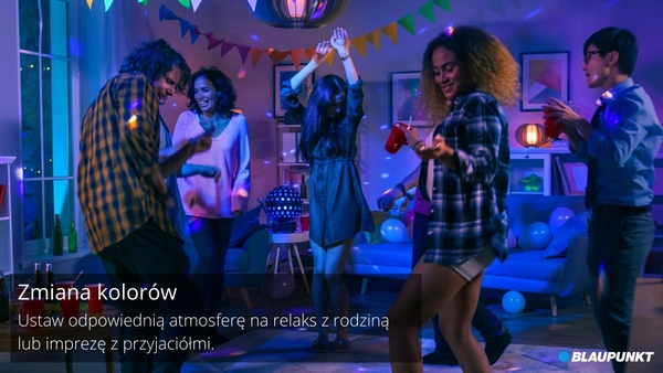 Żarówka Blaupunkt E27-9W-SMART LED 9W 3000K-6500K kolorowa