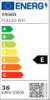 Lampa liniowa zwisowa Sigi PL0126-WH Yaskr LED 36W 3000K biała