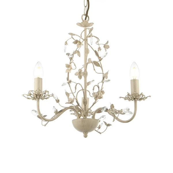 Wisząca lampa glamour Lullaby LULLABY-3CR złoty kremowy