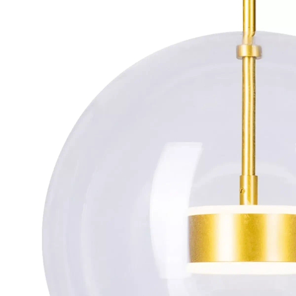 Wisząca lampa Bubbles ST-0801-1 GOLD Step LED 28W 3000K szklana kula złota