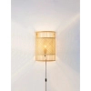 Bambusowa lampa ścienna CANDEZA LE45371 z przełącznik naturalny