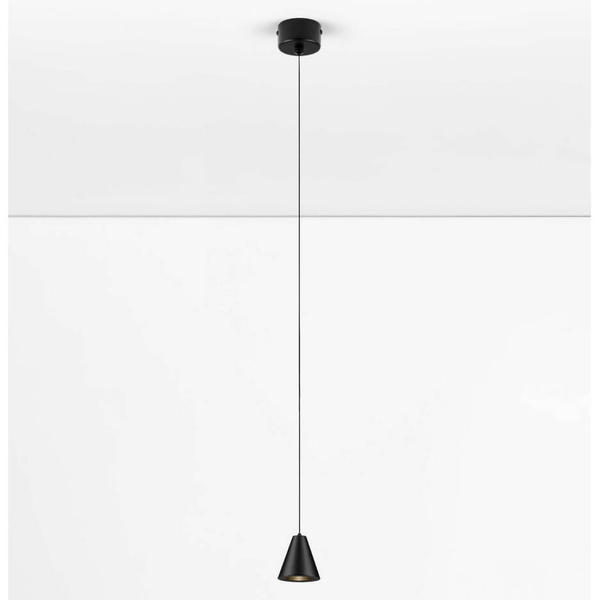 Wisząca lampa stożek ACHOCALLA LE44759 LED 5W 3000K nad stół czarny