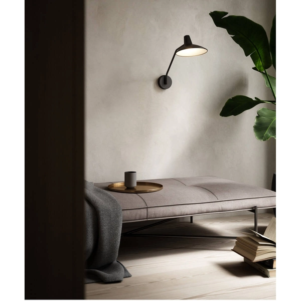 Lampa ścienna Darci 2120551003 DFTP do kuchni metalowa czarna