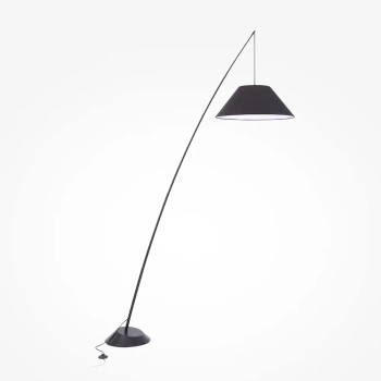 Stojąca stożkowa lampa Campanula Z002FL-01B z abażurem czarna