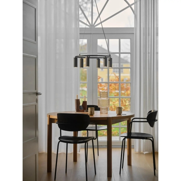Wisząca lampa do salonu Vico 2512323003 metalowe tuby czarne