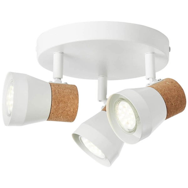 Lampa metalowa przysufitowa Moka 75734/75 reflektor korek biały