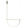 Złota wisząca lampa VICTORIA P0687 1xLED 30W 3000K modernistyczna do salonu