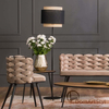 Lampa podłogowa ratanowa Boho 5568 TK Lighting ażurowa czarna słomkowa