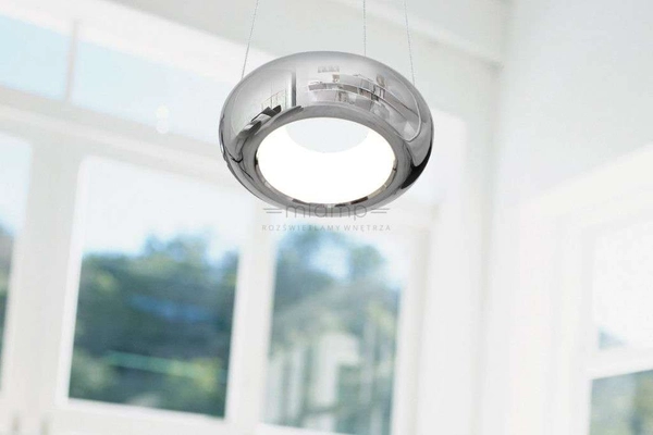 LAMPA wisząca MERCURIO ML328 Milagro okrągła OPRAWA metalowa zwis LED 12W 4000K pierścień circle chrom