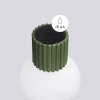 Kulista lampa ścienna HALO SL.1722 kula ryflowana biała oliwkowa