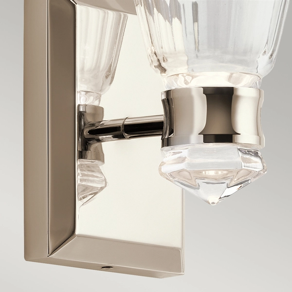 Kinkiet w kształcie karafki QN-KAYVA1-PN LED 8W szkło nikiel