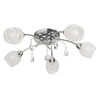 Lampa sufitowa z kryształkami Melissa 2622 Rabalux molekuły białe chrom