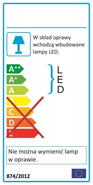 Lampa wisząca LUNE 32-64752 metalowa LED 40W 4000K pierścienie rings białe
