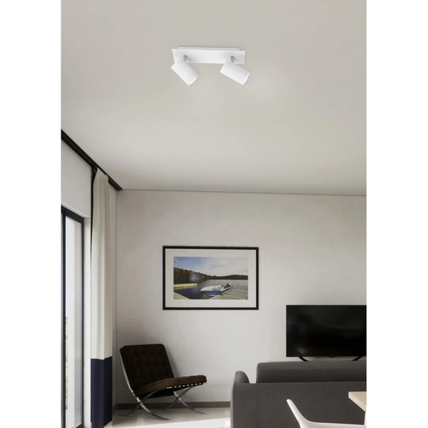 Sufitowa lampa regulowana VANTOS DL201802400 Trio tuba metalowy biały