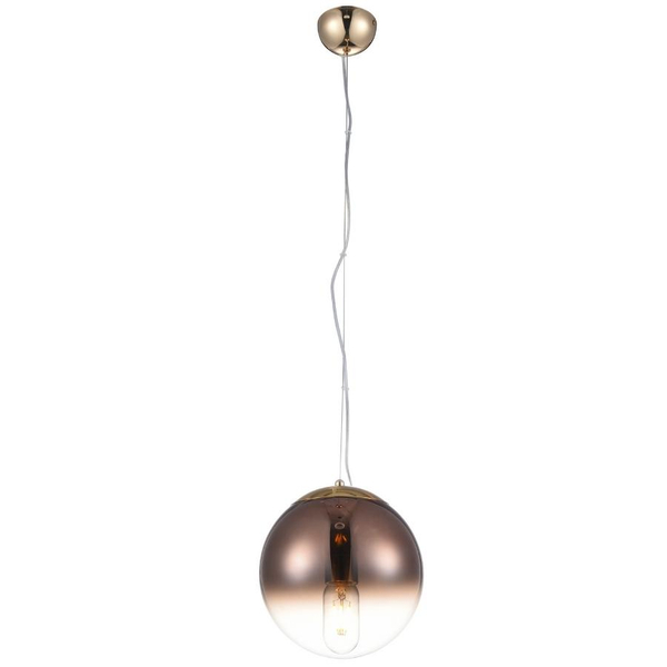 Wisząca lampa kula Iris AZ3108 Azzardo regulowana długość miedź