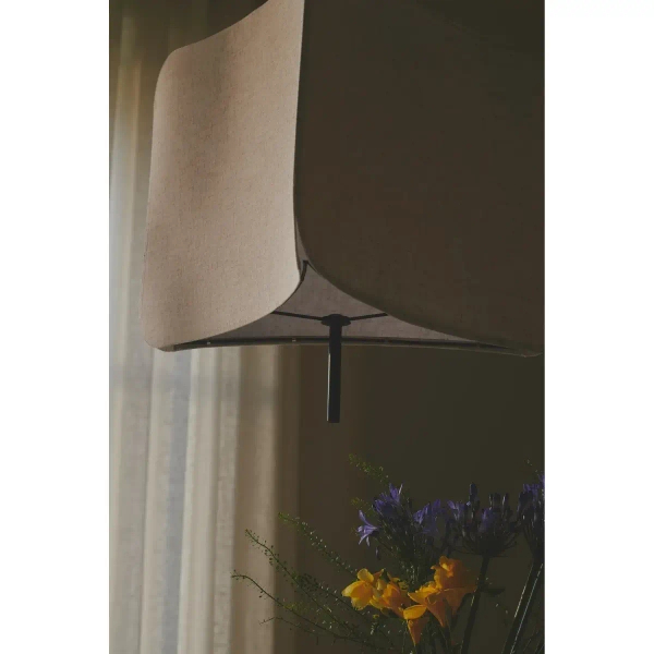Tkaninowa lampa wisząca TINTO 2412173003 z abażurem czarna