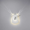 Lampa ścienna ORIGAMI DEER-W metalowa kinkiet LED 6W 3000K jeleń biały