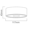 Lampa sufitowa ufo Neo Bianco Slim Orlicki Design LED 10W 3000K biała złota