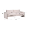 2-osobowa sofa S5143 LOVELY CREAM Richmond Interiors salonowa komfortowa kremowa