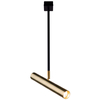 LAMPA sufitowa AKADI 0130 Amplex okrągła OPRAWA tuba metalowa czarna złota