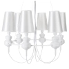 Żyrandol glamour Queen ST-7105-6S white Step pałacowy do salonu biały