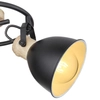 Loftowa LAMPA sufitowa WIHO 54018-3S Globo metalowa OPRAWA industrialna regulowana czarna drewno