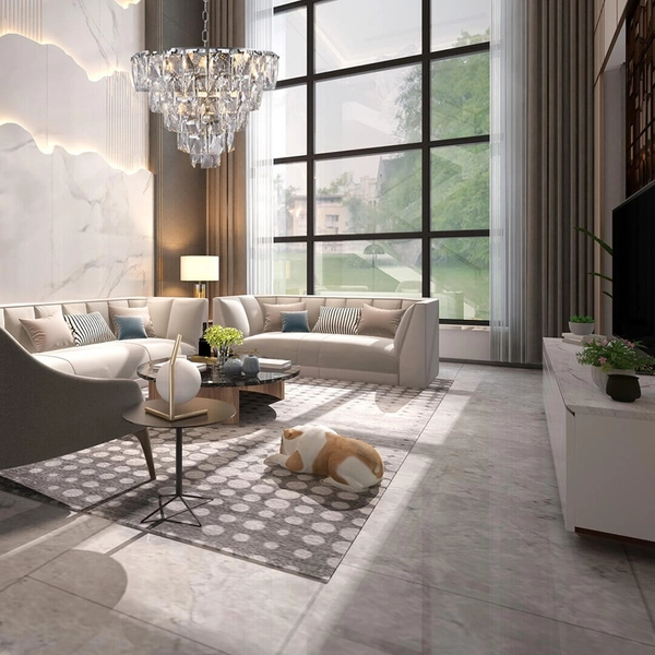 Zawieszany żyrandol Chelsea ML6001 Milagro do salonu crystals chrom