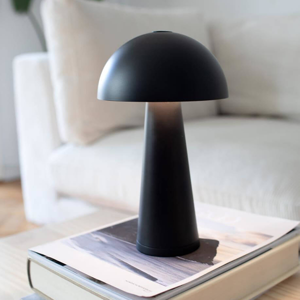 Ogrodowa lampka na stół Fungi 108655 Markslojd IP44 grzybek czarny