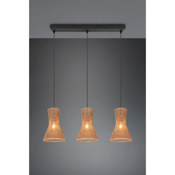 Jadalniana lampa wisząca BIJOU R31833026 boho brązowy czarny