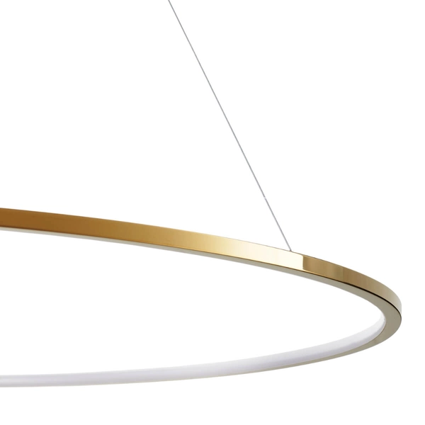 Wisząca lampa nad stół Circle Slim ST-10112P-D1200 LED 32W 3000K pierścień złota