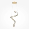 Wisząca lampa spiralna Krone P097PL-L48BS3K LED 48W 3000K mosiądz