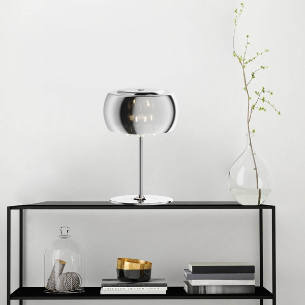 Stołowa lampa szklana Crystal T0076-03E-F4FZ do sypialni chrom